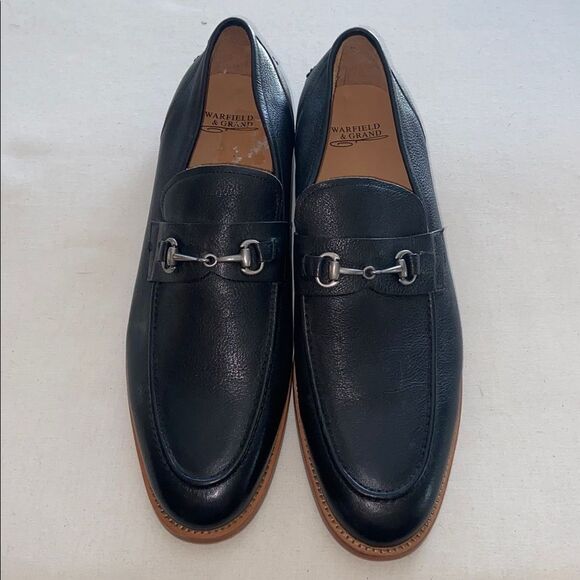 Warfield & Grand Black Leather Slip-On Loafers Horse bit Mark 84902 Men’s 11.5 main image 8